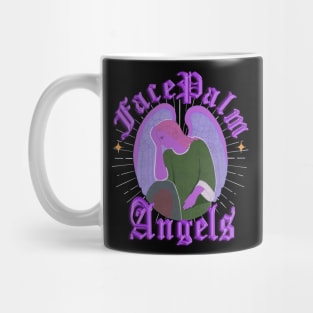 Facepalm Angels Purple Mug